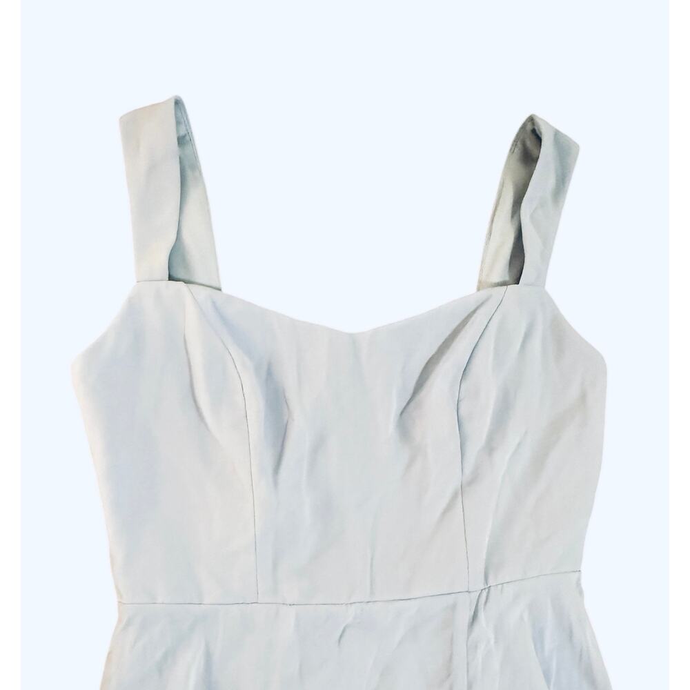 NWT After Six CONTOURED WIDE STRAP SWEETHEART MAXI DRESS IN SKY BLUE SZ 8R - Picture 4 of 11